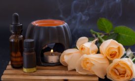 aromatherapy oils and diffuser