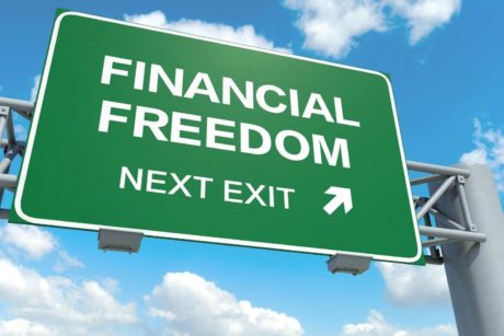 financial freedom exit sign