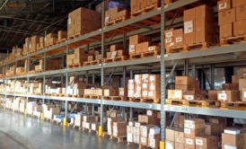 amazon fba canada warehouse showcasing multiple boxes and shelves for storage