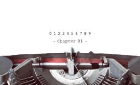 a closeup image of a typewriter typing chapter 01 of Write A Great How To Book Fast