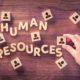 wooden letters human resources