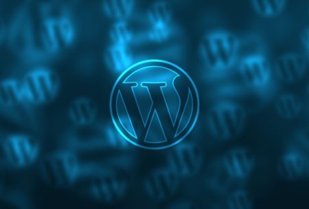 close up of wordpress logo