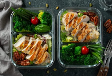 two tubs of ketogenic meals