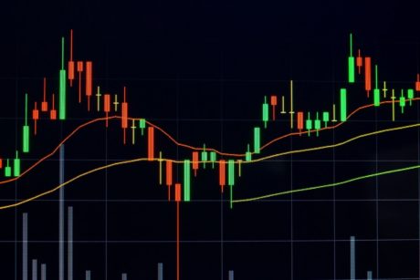 graph showing rise and fall of stocks