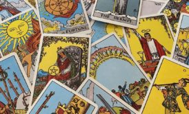 close up of tarot cards