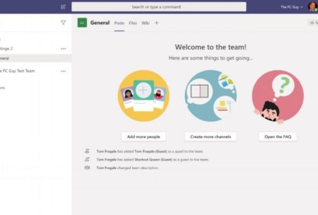 screenshot of microsoft teams