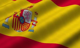 close up of spanish flag