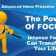 the power of focus intense focus can transform your life course cover