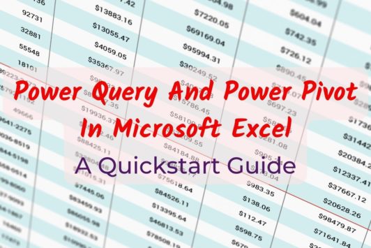 excel sheet and power query course title