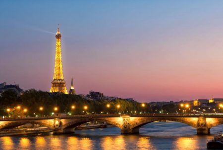 french landscape at night