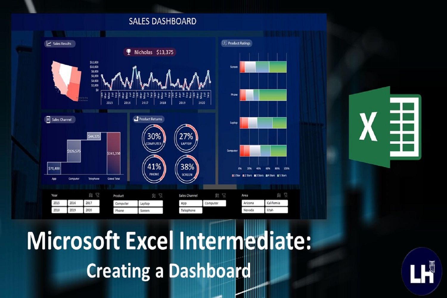 Microsoft Excel Intermediate Creating A Dashboard Skill Success