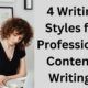 four writing styles for professional content writing