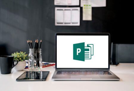 Visual of a Microsoft Publisher online course