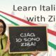 ziba promotional image for learn italian course