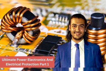 illustration showcasing fundamental elements of a power electronics course, highlighting ultimate power and electrical protection strategies