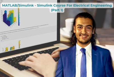 laptop screen displaying matlab simulink course content, a window into complex systems